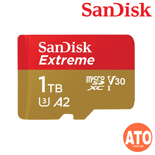 SANDISK Extreme MicroSD UHSI, C10, U3, V30 (190MB/S) 1TB
